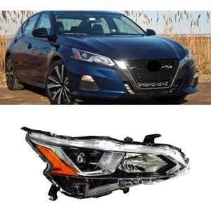 Headlight Right Passenger Fit For 2019-21 Nissan Altima Halogen RH 26010-6CA5B AM-ALT19A02R LOW