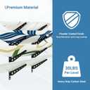 Neorexon Adjustable Surfboard Rack, Metal Wall Mount for 4 Boards