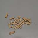 Hanaive 20 Pcs Wooden Dog Bone Track Connector Pack Accessories Wooden Train Track Adapter Connector Pieces Toy Train Set for Teens to Make Wood Railway