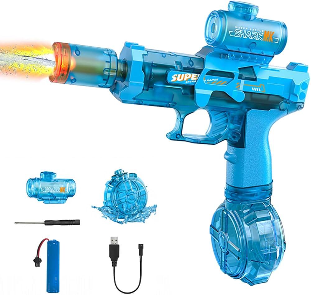 Whatsko Electric Water Gun, High Capacity and Long Range