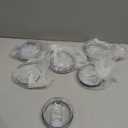 6 Pack 20 oz Skinny Tumbler Replacement Lids Plastic Splash Covers tops for 20 oz coffee cup lids Clear Cup Covers for 2.64 Inch Mouth Tumbler Cooler