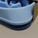 MateeyLife Slow Feeder Dog Bowls 2PCS, Anti-Choking Puzzle Dog Food Bowls, Anti-Slip Interactive Feeding Slow Down Eating, Bloat Stop Maze Dishes for Medium Breeds (A-LightBlue&DarkBlue)