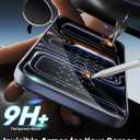 OMOTON Screen Protector for iPhone 17 Pro [Auto-Dust Removal], Tempered Glass with 9H+ Hardness & 12FT Military Grade Shatterproof, Full Coverage Protection, 2 Pack