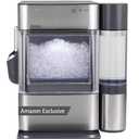 GE Profile Opal Ultra, Countertop Nugget Ice Maker, 1 Gal XL Side Tank, 38 lbs/Day, Pebble Pellet Crushed Ice Machine, WiFi Stainless Steel