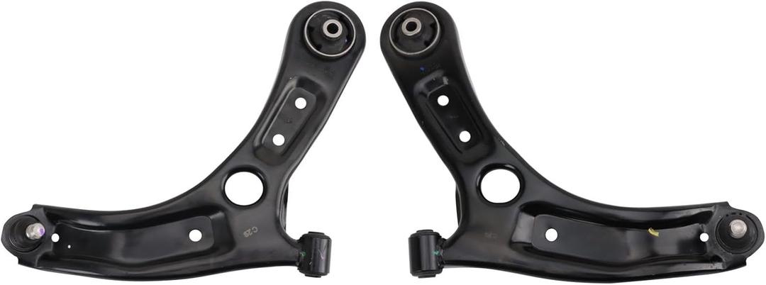 TRQ Front Lower Control Arm with Ball Joint Set Driver and Passenger Side Compatible with 2018-2022 Hyundai Accent 2018-2023 Kia Rio, Style PSA74600