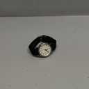 Timex Weekender 38mm Unisex Analog Watch | INDIGLO Backlight | Adjustable Durable Nylon Fabric Slip Through Strap | 24 Hour Time (Black/Silver-Tone/Cream)