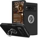 BENTOBEN for Google Pixel Fold Case(2023), [Full Hinge Protection] with 360 Ring Holder, Shockproof Slim Kickstand Magnetic Women Men Non-Slip Protective Phone Case for Pixel Fold 5G, Black