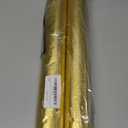 Iceyyyy 2 Roll 10 Yard Christmas Plant Pot Floral Foil, Matte Texture Floral Foil Plant Pot Covers, Golden Florals Foils Wrapping Paper for Home Garden Pots Vases DIY Decoration