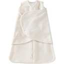 HALO Micro-Fleece Sleepsack Swaddle, 3-Way Adjustable Swaddle Blanket for Newborn and Infants, TOG 3.0 for Cold Climates, Hip Healthy, Cream, Newborn, 0-3 Months