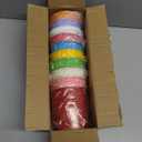 KINGLAKE Flower Pots,10 Pcs Metal Iron Hanging Flower Plant Pots Balcony Garden Plant Planter Baskets Fence Pot 4'' Flower Holders with Detachable Hook (Multicolor)