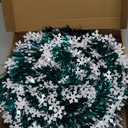 Pop-Up Artificial Christmas Tree with 100LED Lights,Collapsible Pencil Christmas Trees for Holiday Carnival Party Christmas Decorations (Green)