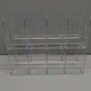 YAGELI Clear Acrylic Desk File Sorter Purse/Handbag Organizer Clutch Divider Mesh Folder Office Supplies Stand Bookshelf (3 Sections) (2Pack-4Sections)