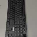 Wireless Keyboard and Mouse Combo, MARVO 2.4G Ergonomic Wireless Computer Keyboard with Phone Tablet Holder, Silent Mouse with 6 Button, Compatible with MacBook, Windows (Black)