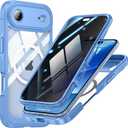 TOPF&B Privacy Case for iPhone 17 Air,Compatible with MagSafe,iPhone 17 Air Magnetic Cover Built-in Privacy Screen Protector,Camera Protection,Full Body Shockproof Case,Sky Blue