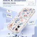Dibrell for iPhone 15 Plus Case, [Full Camera Protection] [Not Yellowing] [Military-Grade Drop Protection] Cute Clear Slim Shockproof Protective Phone Cover for Women Girls 6.7", Sea Turtles/Blue