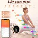 Smart Watches for Women(Make/Answer Call) with Diamond:1.32" Fitness Tracker Watch for HR/Blood Pressure/SpO2/Sleep Monitor,Digital Running Watches for Women Android/iOS,3 Strips