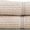 Preston Lane Duoro Washcloth Set  2 Pack Luxury Cotton Towels, Ultra Soft & Absorbent, Quick-Dry Spa-Quality Bathroom Towels, Made in Portugal, Clay