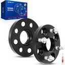 KAX 4x100 Wheel Spacers,15mm 4 Lug Hub Centric Wheel Spacers fit for Yaris, Corolla, Accent, xB, Rio, Prius C, Yaris iA, xA, iA, MX-5 Miata, Echo with M12x1.5 Studs 54.1mm Hub Bore,2Pcs