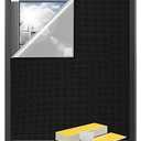 Sumobaby Blackout Curtains for Bedroom Portable 50"x59",No Drill Black Out Shades with Upgraded Hook&Loop Tapes,100% Blackout Window Cover,Easy to Cut Fit Blinds for Bedroom,Nursery(2 Panel,Black)