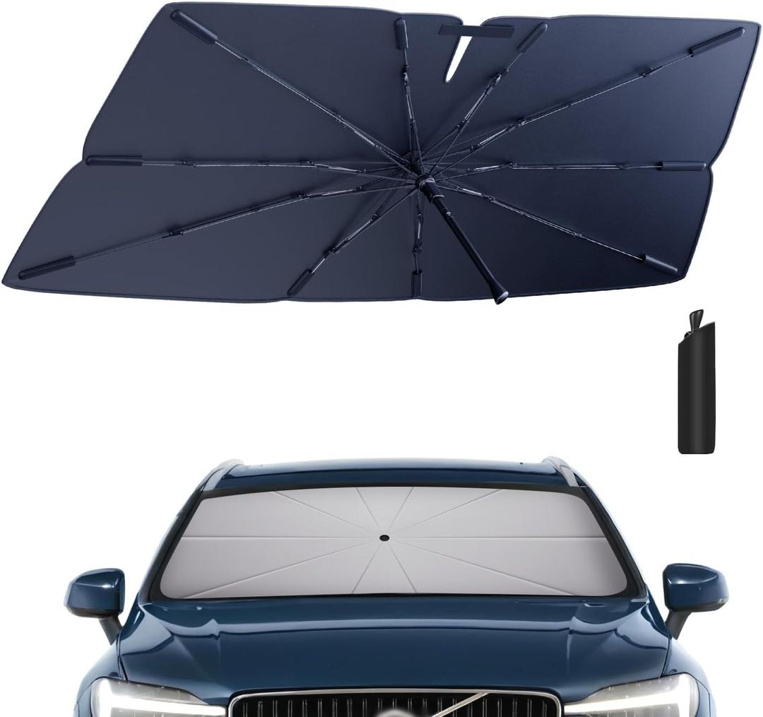 Windshield Sun Shade Umbrella: for Volvo XC60-2018-2024 - Front Custom Car Window Shades - Foldable XC 60 Sunshades Block UV Keep Cool (Standard Version) Windshield Sun Shade Umbrella: for Volvo XC60-2018-2024 - Front Custom Car Window Shades - Foldable XC 60 Sunshades Block UV Keep Cool (Standard Version)