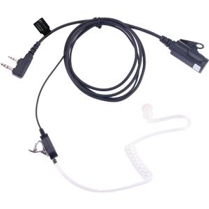 KS K-STORM Surveillance Headset Acoustic Tube Earpiece with MIC Compatible with Kenwood Two Way Radio