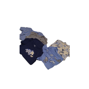 Simple Joys by Carter's Baby Short-sleeve Bodysuit, Pack of 6,  Blue, 24 Months