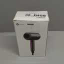 slopehill Professional Ionic Hair Dryer, Powerful 1800W Fast Drying Low Noise Blow Dryer with 2 Concentrator Nozzle 1 Diffuser Attachments for Home Salon Travel (Black)