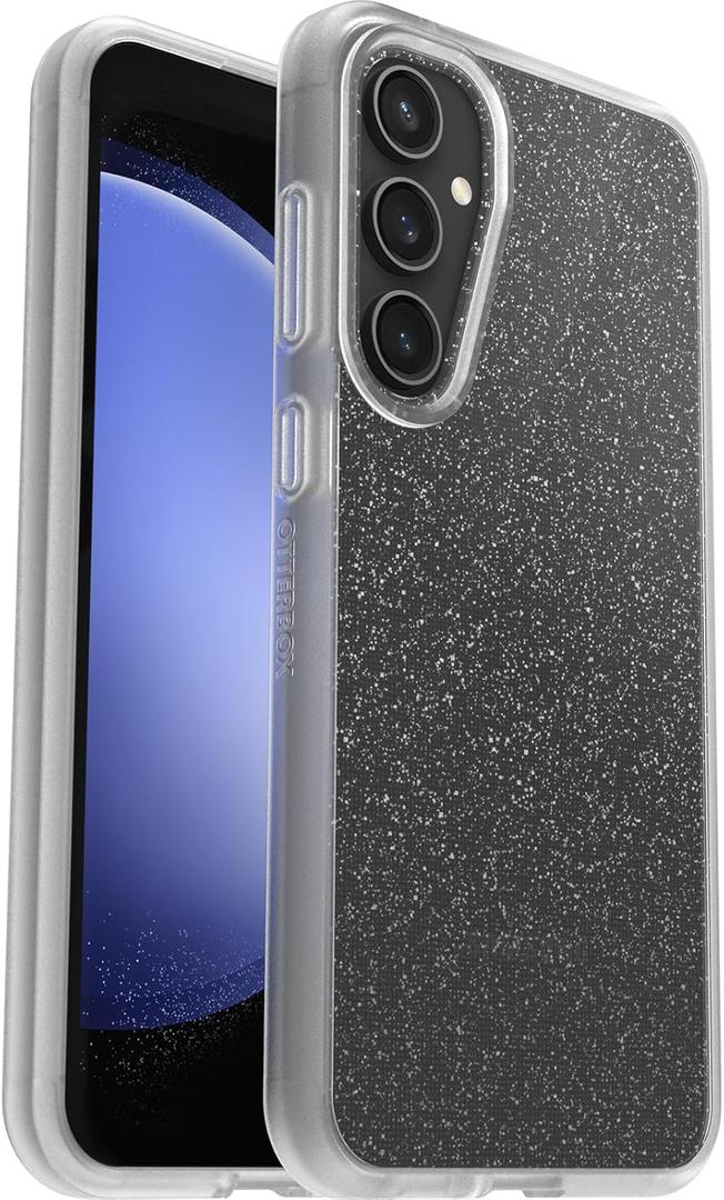 OtterBox Galaxy S23 FE Prefix Series Case - Stardust (Clear/Glitter), Ultra-Thin, Pocket-Friendly, Raised Edges Protect Camera & Screen, Wireless Charging Compatible
