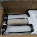 EDISHINE 22.44" Farmhouse Table Lamps with Night Light, 3 Way Dimmable Touch Control Bedside Lamp Set of 2, Rustic Nightstand Lamp for Living Room, Bedroom, A+C USB Ports, Frosted Glass Shade