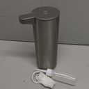 Automatic Foaming Soap Dispenser, Rechargeable Touchless Foam Hand Soap Dispenser for Bathroom, Stainless Steel Soap Pump for Kitchen, Water-Resistant, Xmas Gift 9oz (Silver)