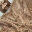 Bianna Peanut Butter Brown Faux Fur Fabric, 60 inches Wide Options, American Seller, Luxury Shag Shaggy Material for Crafting, Sewing, Costumes, Fursuits, Home Decor (5x60 inches)