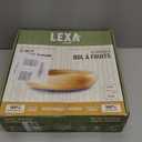 LEXA 12" Handmade White Bamboo Wooden Fruit Bowl for Kitchen Counter - 130 oz Lightweight Large Bamboo Wood Salad Bowl