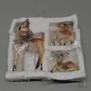 Vintage Resin Reindeer, Set of 3