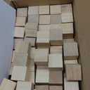 KEILEOHO 100 PCS 1.25 Inch Small Wooden Blocks, Unfinished Wooden Cubes, Solid Blank Square Blocks for Crafts, Painting, Puzzle Making, Decorating, DIY Projects