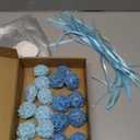 Demissle 20 Pcs Hydrangea Baby Shower Favors Flower Scented Soaps Party Favors Gifts for Guests with Thank You Card for Baby Bridal Shower Wedding Party (Blue)