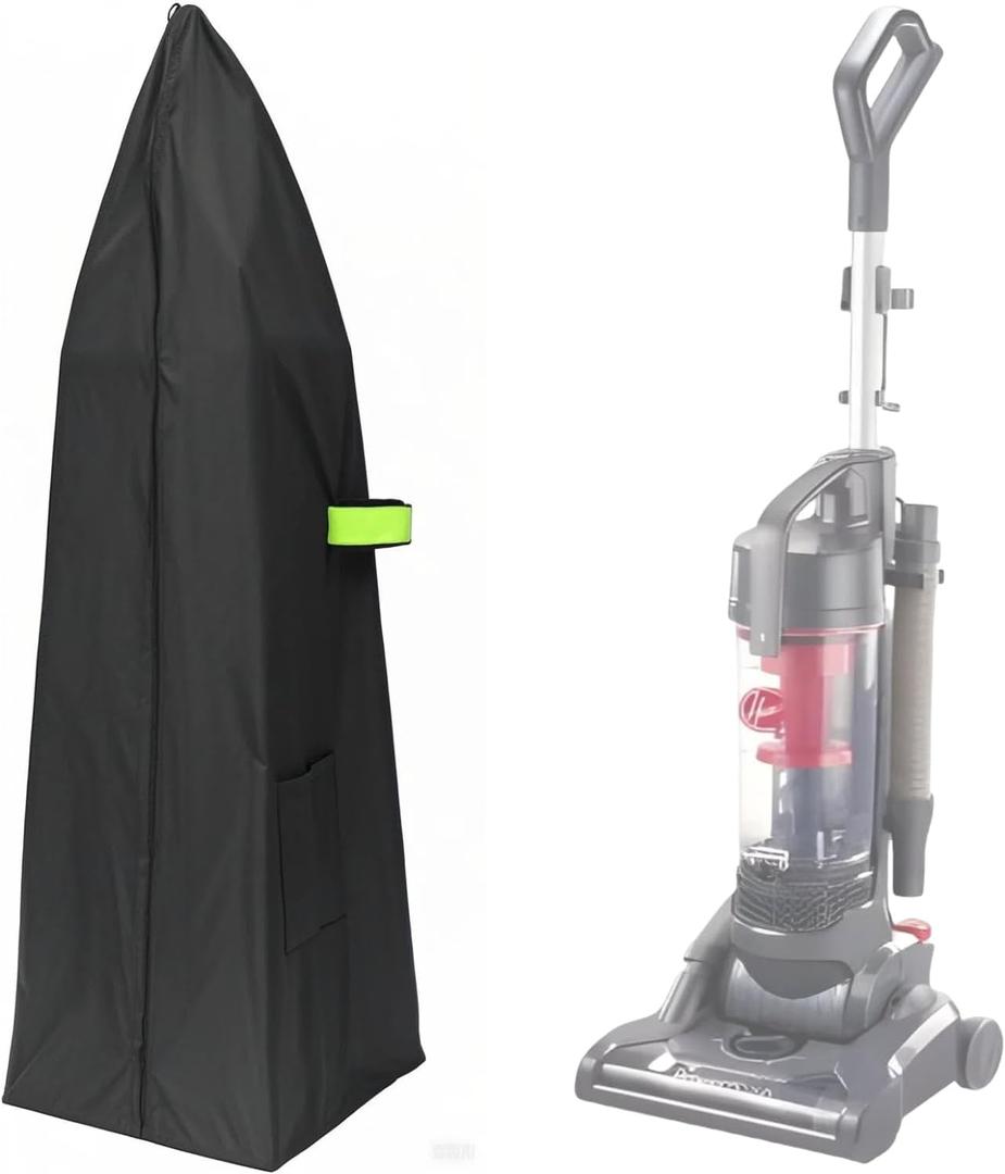 Upright Vacuum Cleaner Storage Bag 420D PVC Dustproof and Waterproof Cleaner Protective Black Cover