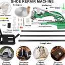 Leather Sewing Machine, Manual Cobbler Sewing Machine Leather, Shoe Repair Machine with Dual Cotton Nylon Line Canvas for Shoe Tents and Belt