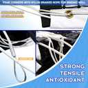 Tennis Net Outdoor Heavy Duty Professional Tennis Court Net Replacement Portable Tennis Net Nylon for Standard Tennis Courts [Includes 2 Fiberglass Dowels], 42' Length, 3.5' Height