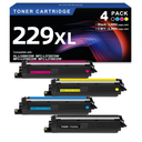 TN229XL 229XL TN229 High Yield Toner Cartridge Compatible Replacement for Brother TN229XL TN229 Works with Brother MFC-L3720CDW MFC-L3765CDW MFC-L3780CDW HL-L3220CDW HL-L3280CDW Printer (4-Pack)