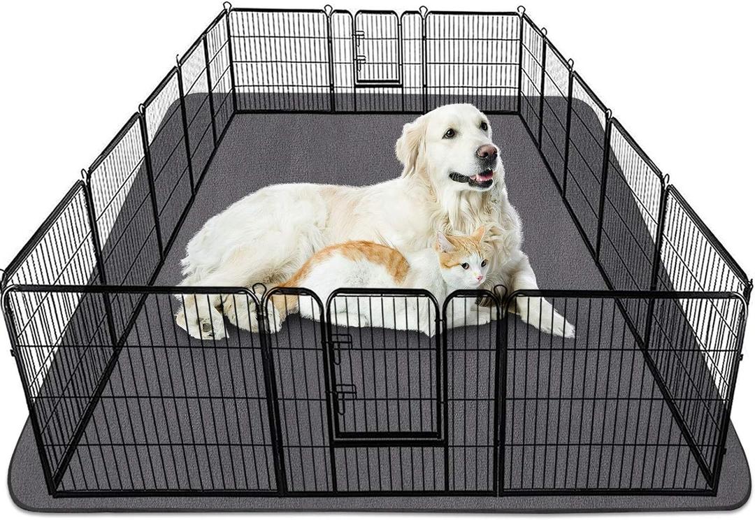 SIWA MARY Washable Pee Pads for Dogs, 60"x48" Reusable Pee Pads Non-Slip Dog Pee Pads Heavy Absorbency Puppy Pee Pads Quick Dry Whelping Pads/Waterproof Puppy Training Pad for Playpen, Crate, Floor (60x48 Inch (Pack of 1))