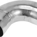 Motoforti 90 Degree Mandrel Exhaust Tube Car Exhaust Pipe Mandrel Bend DIY Custom Tubing Pipe 4.25" OD 7.87" Leg Length 304 Stainless Steel Silver Tone