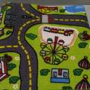 JOYIN Kids Play Rugs - 12 Pull-Back Vehicle Set - Durable Carpet Playmat Rug - City Pretending Play - Toddler Car Track Rug