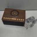 Retro Digital Alarm Clocks for Bedrooms with Large Numbers, Desk Clock with Wireless Charging Station, 7 Mood Lights, Dimmer, Snooze, 12/24H, Loud Alarm Clock for Heavy Sleepers Adults, Vintage Décor