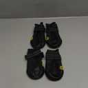 XSY&G Dog Boots, Waterproof Dog Shoes, Dog Booties with Reflective Rugged Anti-Slip Sole and Skid-Proof, Outdoor Dog Shoes for Medium to Large Dogs 4Pcs-Size7 (Size 7:3.1''x2.7'')(L*W) for 66-90 lbs, Black)