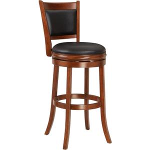 Ball & Cast Swivel Pub Height Barstool 29 Inch Seat Height Cherry Set of 1