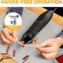 Mini Heat Gun, 2-Temp Settings 482 & 662250& 350), 6.6FT Long Cable Fast Heat Hot Air Gun Tool with Reflector Nozzle, Overload Protection for Crafting (Mini Heat Gun)
