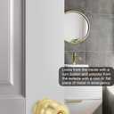 Goldenwarm Gold Door Knobs Interior, 6 Pack Privacy Door Knobs Keyless Door Lock for Bedroom Bathroom Brushed Gold Door Knob Handles