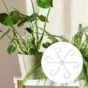 2 x 4pcs Plastic Plant Stem Holders, Climbing Houseplant Stem Supports Flower Plant Stakes Trellis Stem Hook Plants Climbing Rack Plant Growth Accessories for Indoor Home Garden (Transparent)