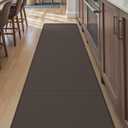 DEXI Kitchen Floor Mats Cushioned Anti Fatigue, 23x59, Large Wide Standing Runner Rug Waterproof, Comfort Memory Foam Padded for Front Sink Laundry, Brown