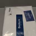 Bedsure Duvet Cover Queen Size with Fitted Sheet - 4 Pieces Prewashed Cotton-Like Extra Soft Bedding Set, Includes 1 Duvet Cover 90x90 Inches with Zipper Closure, 2 Pillow Shams, 1 Fitted Sheet, White (00 - White (No Comforter))